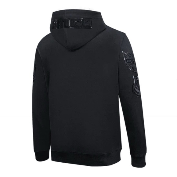 Womens triple black Sacramento Kings hoodie - Picture 2 of 5